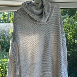 Banana Republic Light Gray Cowl Neck Sweater